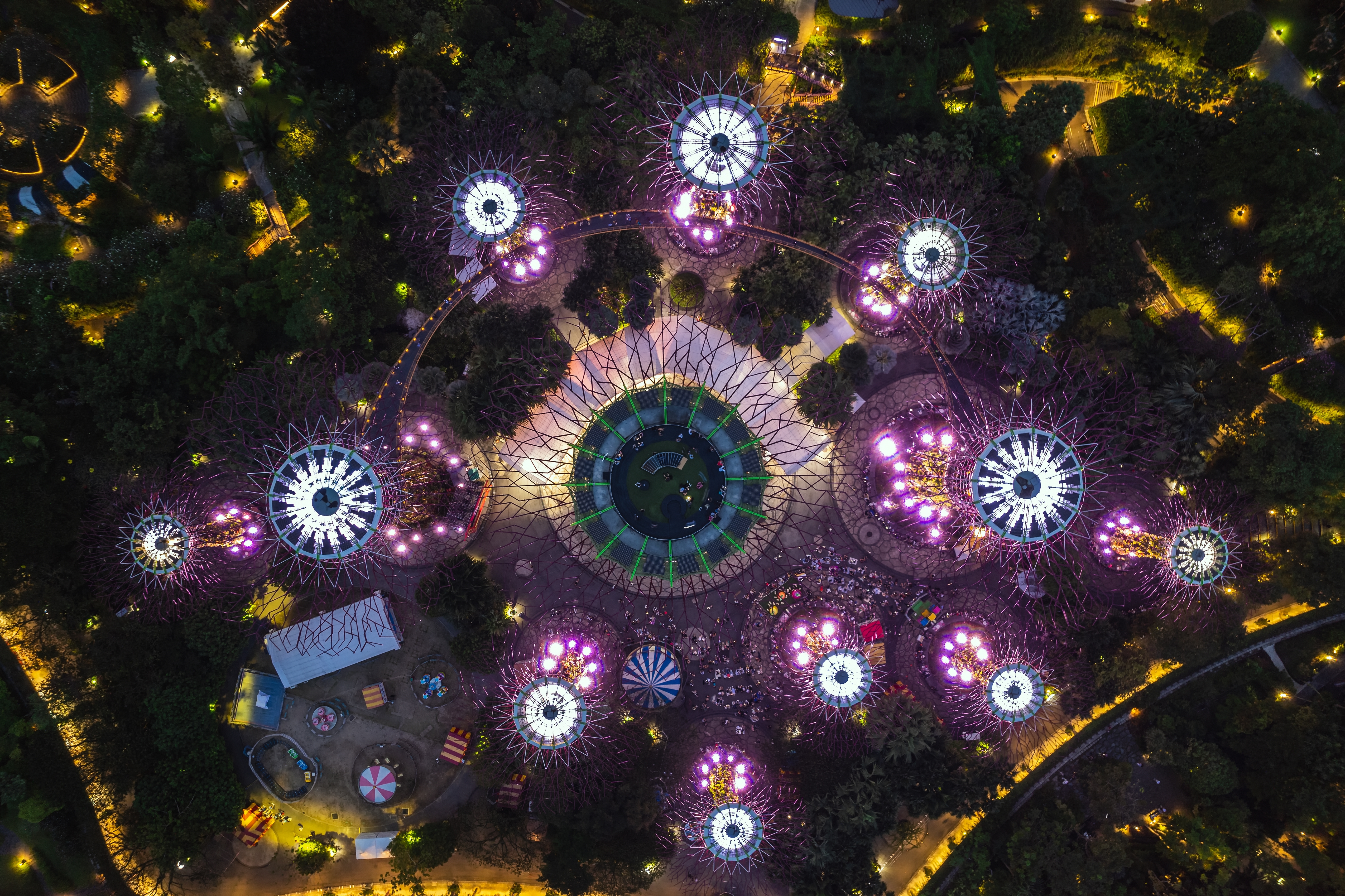 Gardens by the Bay at Night